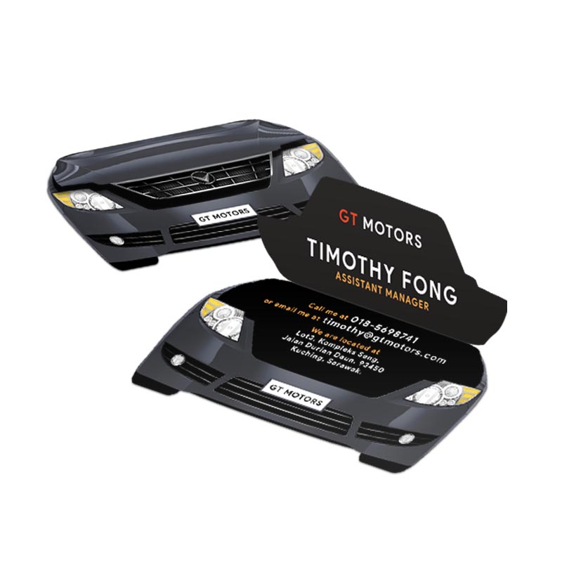 Folded Business Card - Car Service